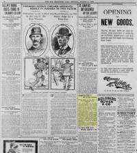 Newspaper Article 1900 08/06 <i>San Francisco Call</i> San Francisco, California
