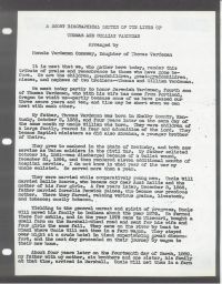 Biographical Sketch 1939