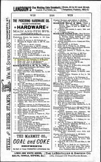 Cincinnati, Ohio US City Directory - 1891