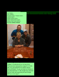 Obituary - Eva Sue Gibbons Thomas d. 18 August 2019