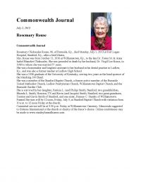 Obituary 2013 07/02 <i>Commonwealth Journal</i>