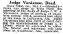 Obituary 1911 Historical Newspapers