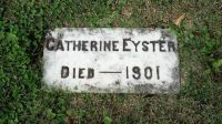 Headstone Catherine Eyster d. 1901