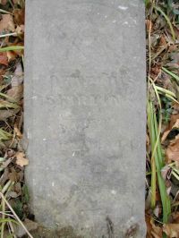 Tombstone - Cornelius Skirvin, son of Joel Skirvin and Elizabeth Glascock Skirvin, nephew of Arminta Skirvin Osborn and Emeline Skirvin Carter