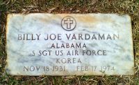 Billy Joe Vardaman Headstone, son of Marvin Jackson Vardaman
