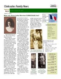 Clinkscales Newsletter