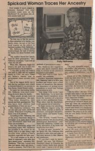 Polly Hathaway, genealogist