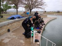Balmorhea Swimming Hole near Marfa, Texas - has an underground spring, deep enough for divers