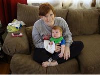 Larry's niece and grand nephew - Sarah and Easton