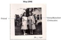 Anna Blanchet (R) with friend