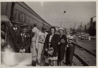 Anna Carter at Train station