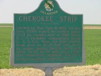 John F. Payne 'made the run into the Cherokee Strip and settled northwest of Enid,' Oklahoma on 16 September 1893.